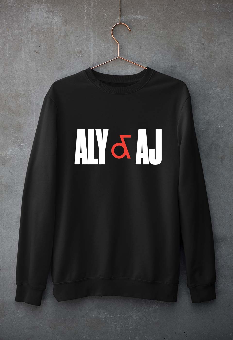Aly & AJ Unisex Sweatshirt for Men/Women-Black-Ektarfa.online
