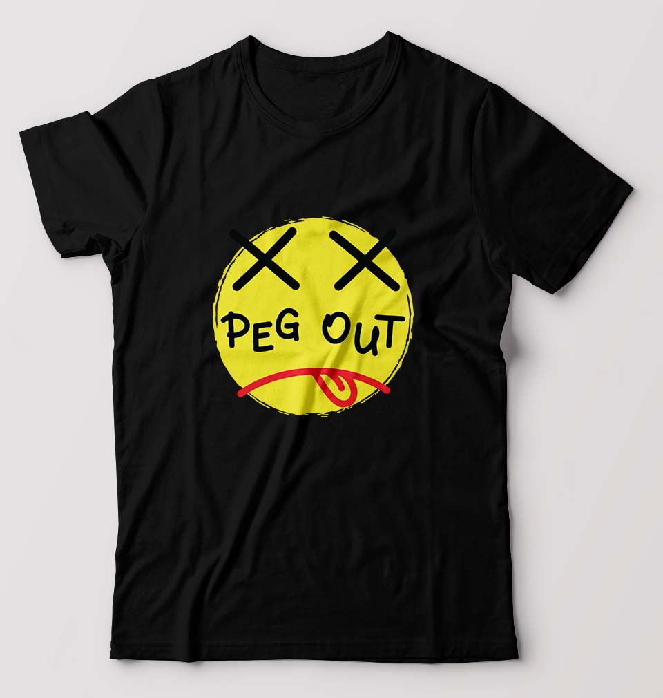 Peg Out T-Shirt for Men-Black-Ektarfa.online