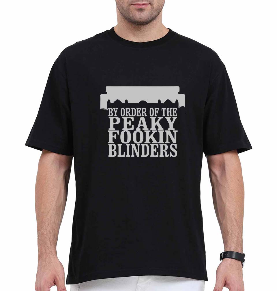 Peaky Blinders Oversized T-Shirt for Men-Black-Ektarfa.online