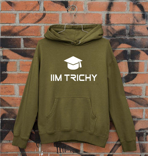 IIM Trichy Unisex Hoodie for Men/Women-S(40 Inches)-Olive Green-Ektarfa.online