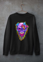 Load image into Gallery viewer, Trippy Psychedelic Skull Unisex Sweatshirt for Men/Women-Black-Ektarfa.online
