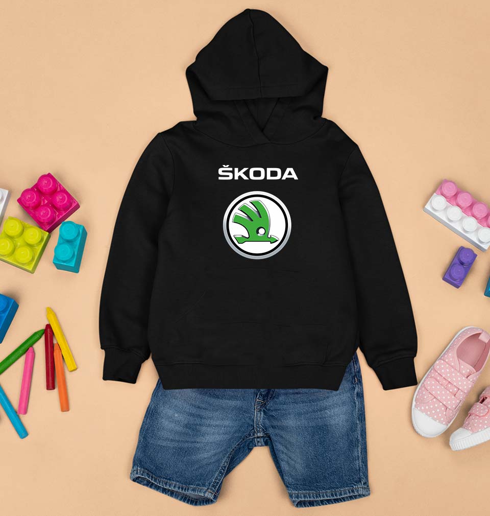 Skoda Kids Hoodie for Boy/Girl-Black-Ektarfa.online