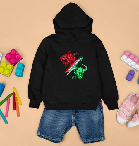 Share Market(Stock Market) Kids Hoodie for Boy/Girl-Black-Ektarfa.online