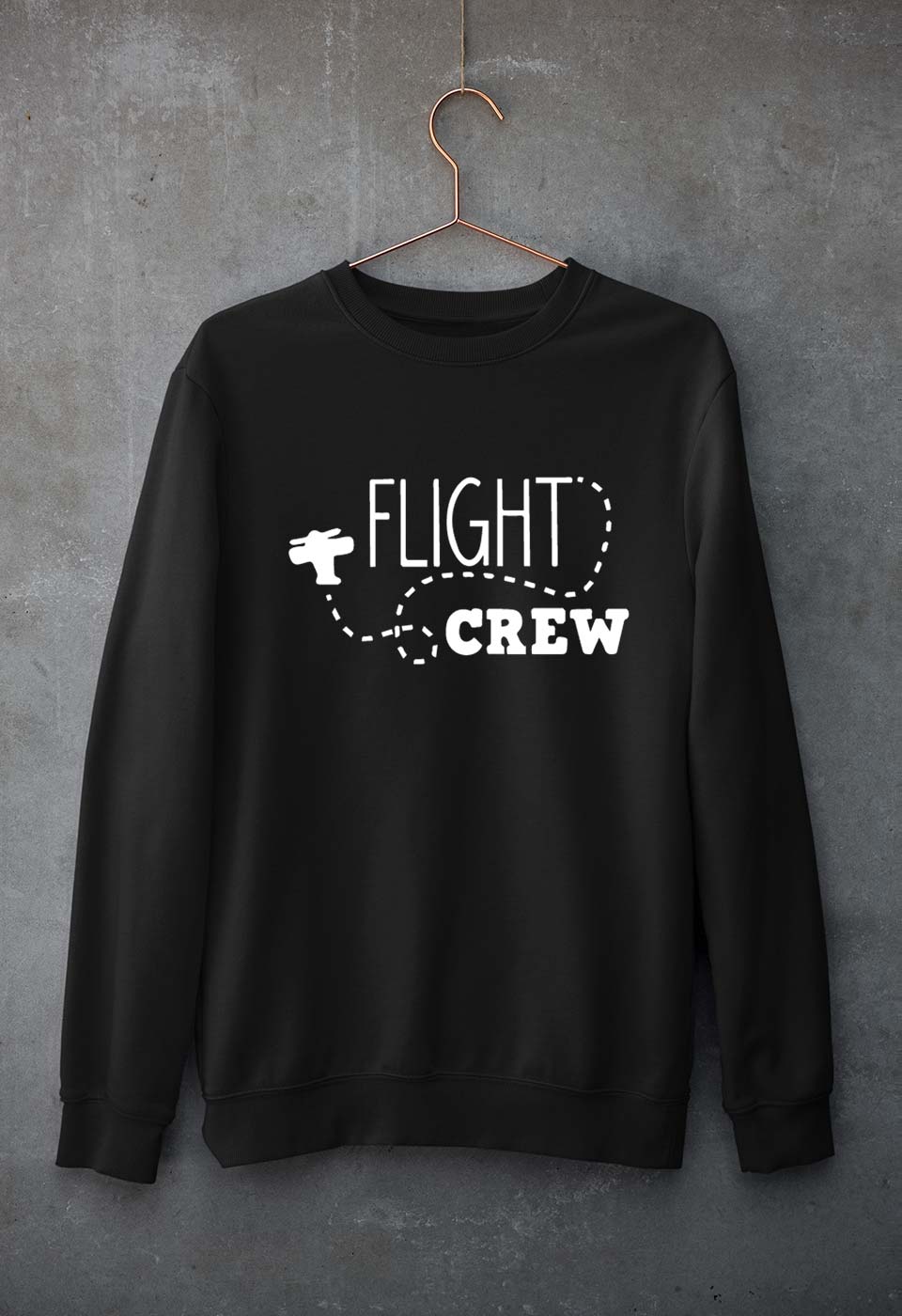 Flight Crew Unisex Sweatshirt for Men/Women-Black-Ektarfa.online