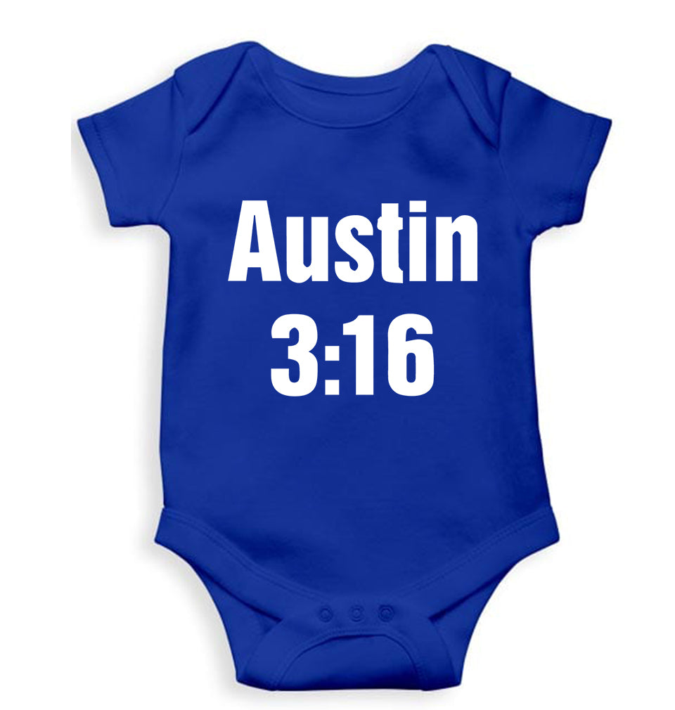 Stone Cold Steve Austin (WWE) Kids Romper For Baby Boy/Girl-0-5 Months(18 Inches)-Royal Blue-Ektarfa.online