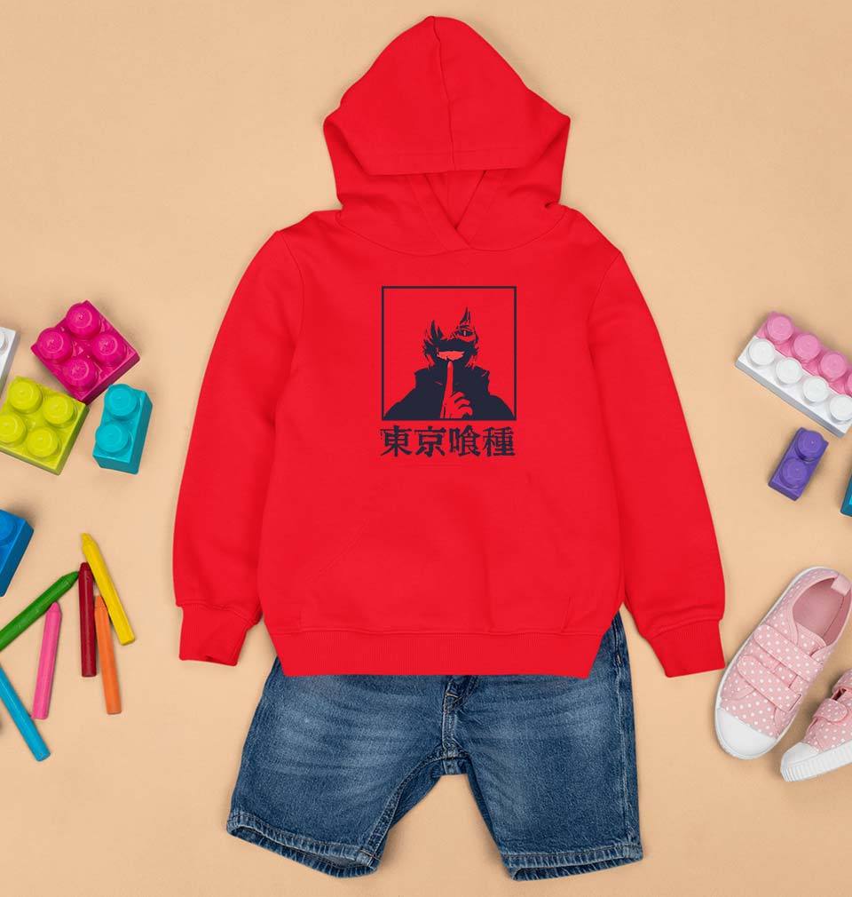 Tokyo Ghoul Kids Hoodie for Boy/Girl-0-1 Year(22 Inches)-Red-Ektarfa.online