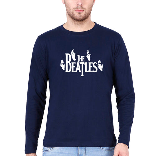 The Beatles Full Sleeves T-Shirt for Men-Navy Blue-Ektarfa.online