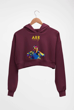 Load image into Gallery viewer, A. R. Rahman Crop HOODIE FOR WOMEN-Maroon-Ektarfa.online
