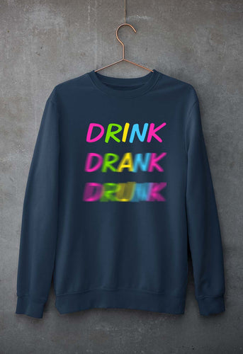 Drink Alcoholic Unisex Sweatshirt for Men/Women-Navy Blue-Ektarfa.online