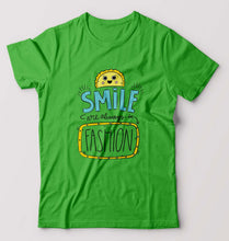 Load image into Gallery viewer, Smile are Always in Fashion T-Shirt for Men-S(38 Inches)-flag green-Ektarfa.online
