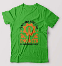 Load image into Gallery viewer, Crazy Engineer T-Shirt for Men-flag green-Ektarfa.online
