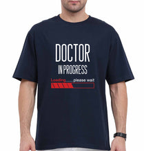 Load image into Gallery viewer, Doctor in progress Oversized T-Shirt for Men-Navy Blue-Ektarfa.online
