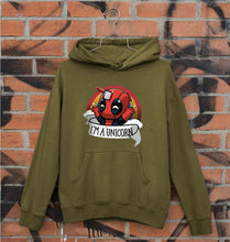 Load image into Gallery viewer, Deadpool Unicorn Unisex Hoodie for Men/Women-Olive Green-Ektarfa.online
