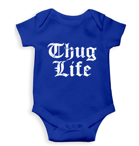 Thug Life 2Pac Kids Romper For Baby Boy/Girl-Royal Blue-Ektarfa.online