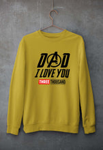 Load image into Gallery viewer, Dad I Love You 3000 Unisex Sweatshirt for Men/Women-S(40 Inches)-Mustard Yellow-Ektarfa.online
