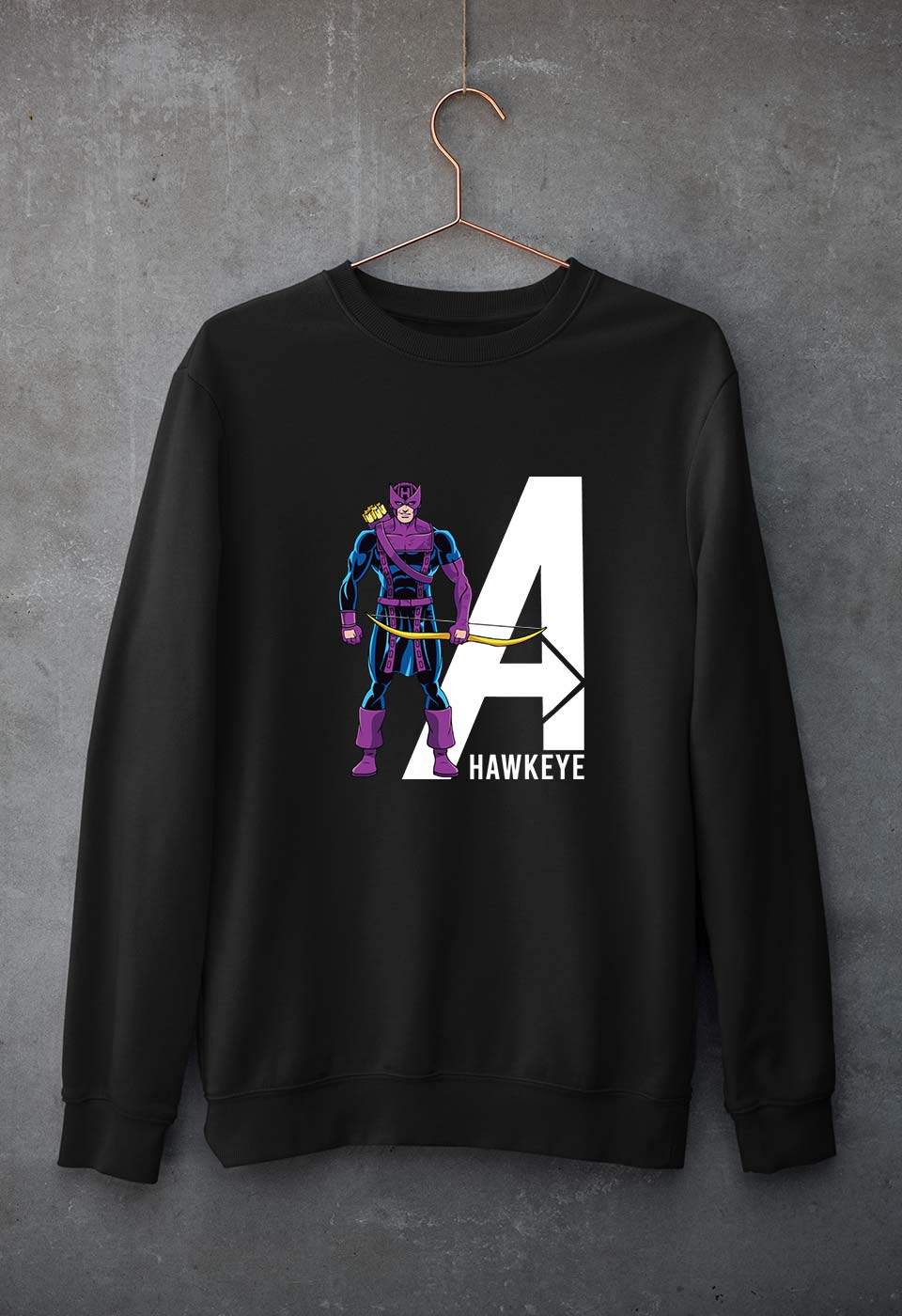Hawkeye Unisex Sweatshirt for Men/Women-Black-Ektarfa.online