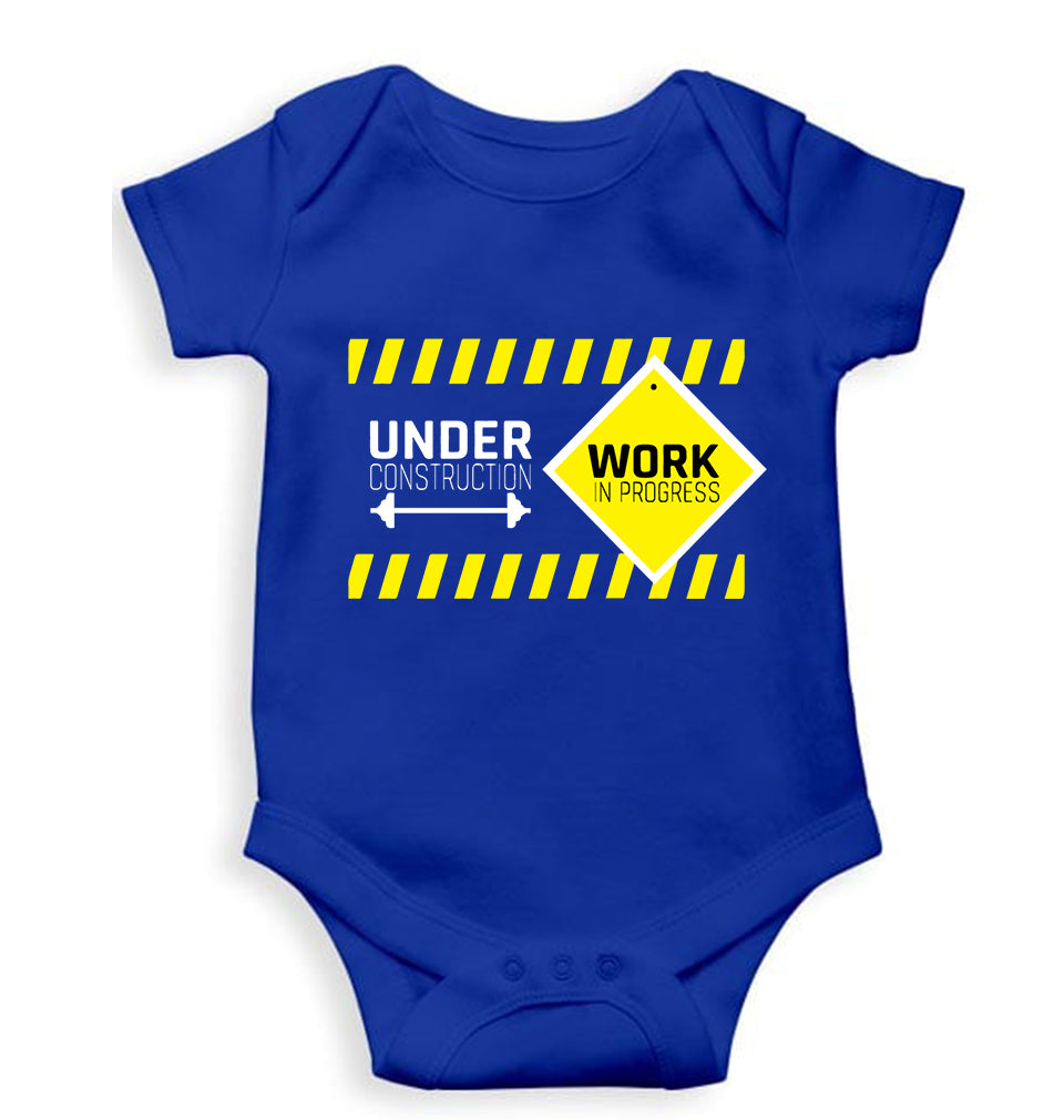 Gym Workout Kids Romper For Baby Boy/Girl-Royal Blue-Ektarfa.online