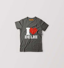 Load image into Gallery viewer, I Love Delhi Kids T-Shirt for Boy/Girl-Charcoal-Ektarfa.online
