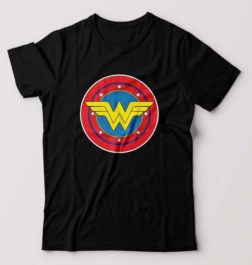 Wonder Woman Superhero T-Shirt for Men-Black-Ektarfa.online