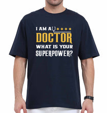 Load image into Gallery viewer, Doctor Oversized T-Shirt for Men-Navy Blue-Ektarfa.online
