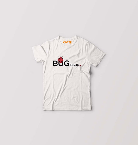 Bug Bsdk Kids T-Shirt for Boy/Girl-White-Ektarfa.online