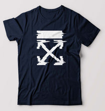 Load image into Gallery viewer, Off White Tee T-Shirt for Men-Navy Blue-Ektarfa.online
