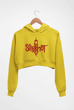 Load image into Gallery viewer, Slipknot Crop HOODIE FOR WOMEN-Mustard Yellow-Ektarfa.online
