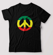 Load image into Gallery viewer, Bob Marley Peace T-Shirt for Men-Black-Ektarfa.online
