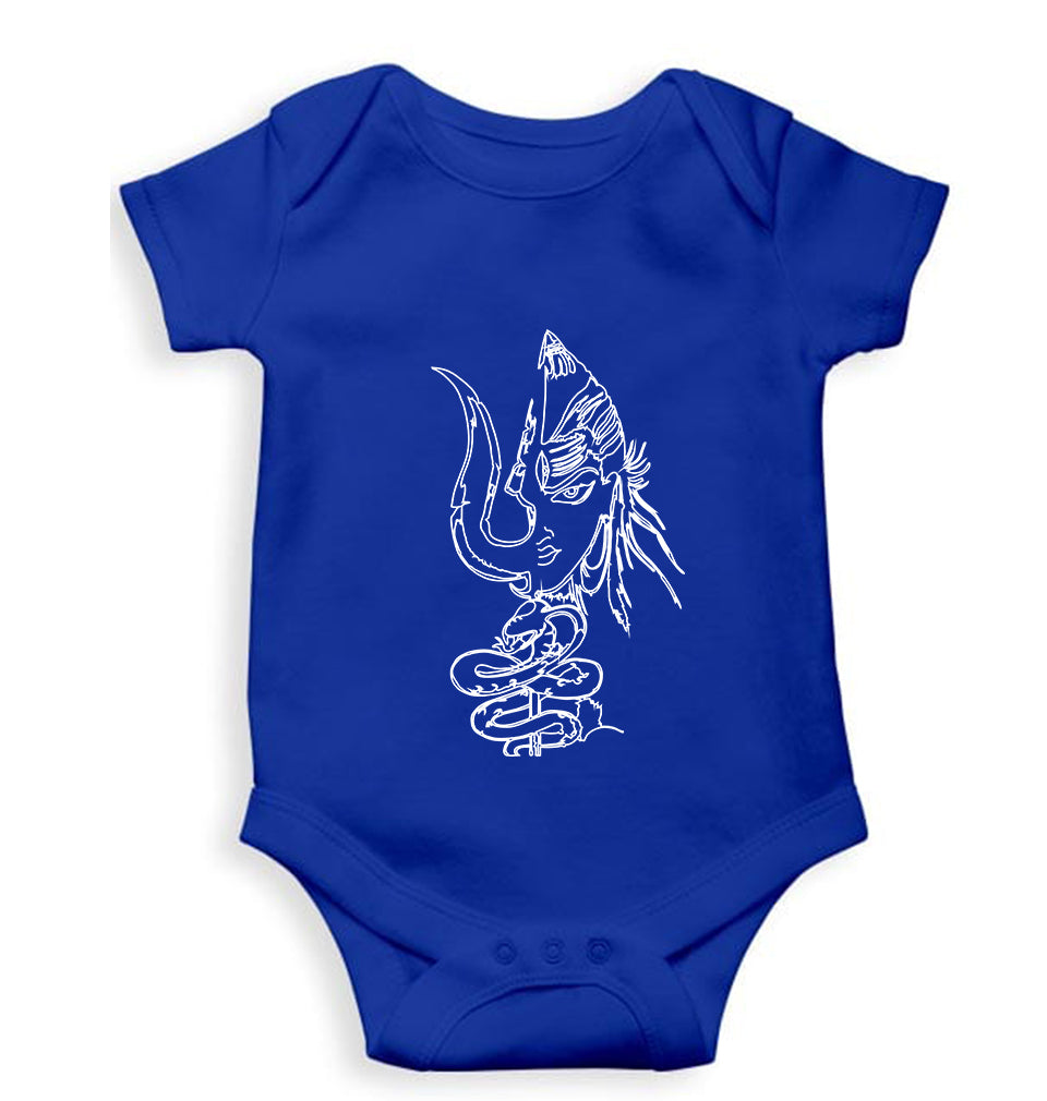 Mahakal Mahadev Bholenath Shiva Shivji Kids Romper For Baby Boy/Girl-0-5 Months(18 Inches)-Royal Blue-Ektarfa.online