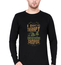 Load image into Gallery viewer, Camping Full Sleeves T-Shirt for Men-Black-Ektarfa.online
