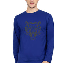 Load image into Gallery viewer, Tiger Full Sleeves T-Shirt for Men-Royal Blue-Ektarfa.online
