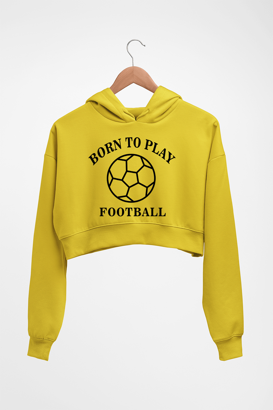 Play Football Crop HOODIE FOR WOMEN