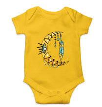 Load image into Gallery viewer, Dream Catcher Moon Kids Romper For Baby Boy/Girl-0-5 Months(18 Inches)-Yellow-Ektarfa.online
