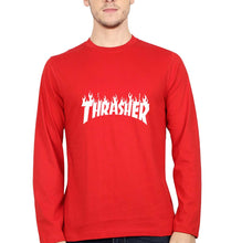 Load image into Gallery viewer, Thrasher Full Sleeves T-Shirt for Men-Red-Ektarfa.online
