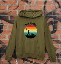 Load image into Gallery viewer, Love Dog Unisex Hoodie for Men/Women-Olive Green-Ektarfa.online
