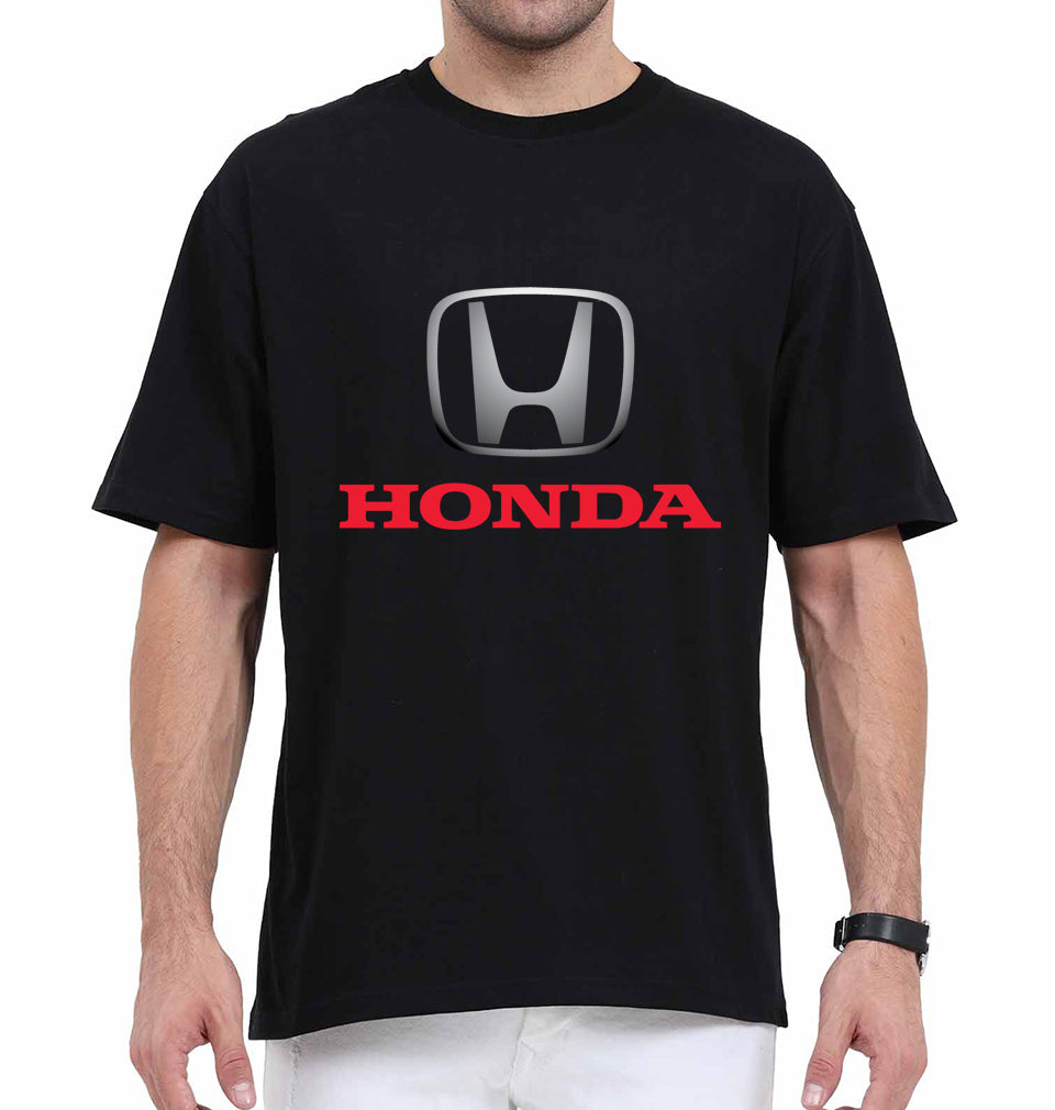 Honda Oversized T-Shirt for Men-Black-Ektarfa.online