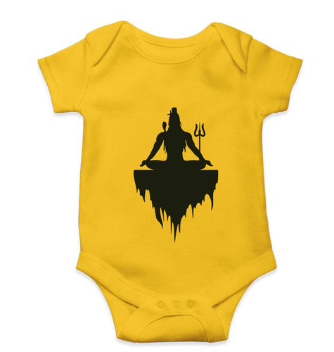 Mahakal Mahadev Bholenath Shiva Shivji Kids Romper For Baby Boy/Girl-0-5 Months(18 Inches)-Yellow-Ektarfa.online