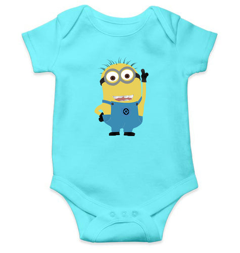 Minion Gru Kids Romper For Baby Boy/Girl-0-5 Months(18 Inches)-Sky Blue-Ektarfa.online