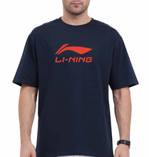 Load image into Gallery viewer, Li-Ning Oversized T-Shirt for Men-Navy Blue-Ektarfa.online
