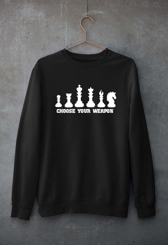 Chess Unisex Sweatshirt for Men/Women-S(40 Inches)-Black-Ektarfa.online
