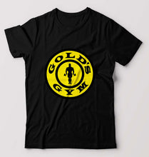Load image into Gallery viewer, Gold&#39;s Gym T-Shirt for Men-S(38 Inches)-Black-Ektarfa.online
