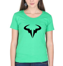 Load image into Gallery viewer, Rafael Nadal (RAFA) T-Shirt for Women-XS(32 Inches)-Flag Green-Ektarfa.online
