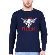 Load image into Gallery viewer, The Rock Full Sleeves T-Shirt for Men-Navy Blue-Ektarfa.online
