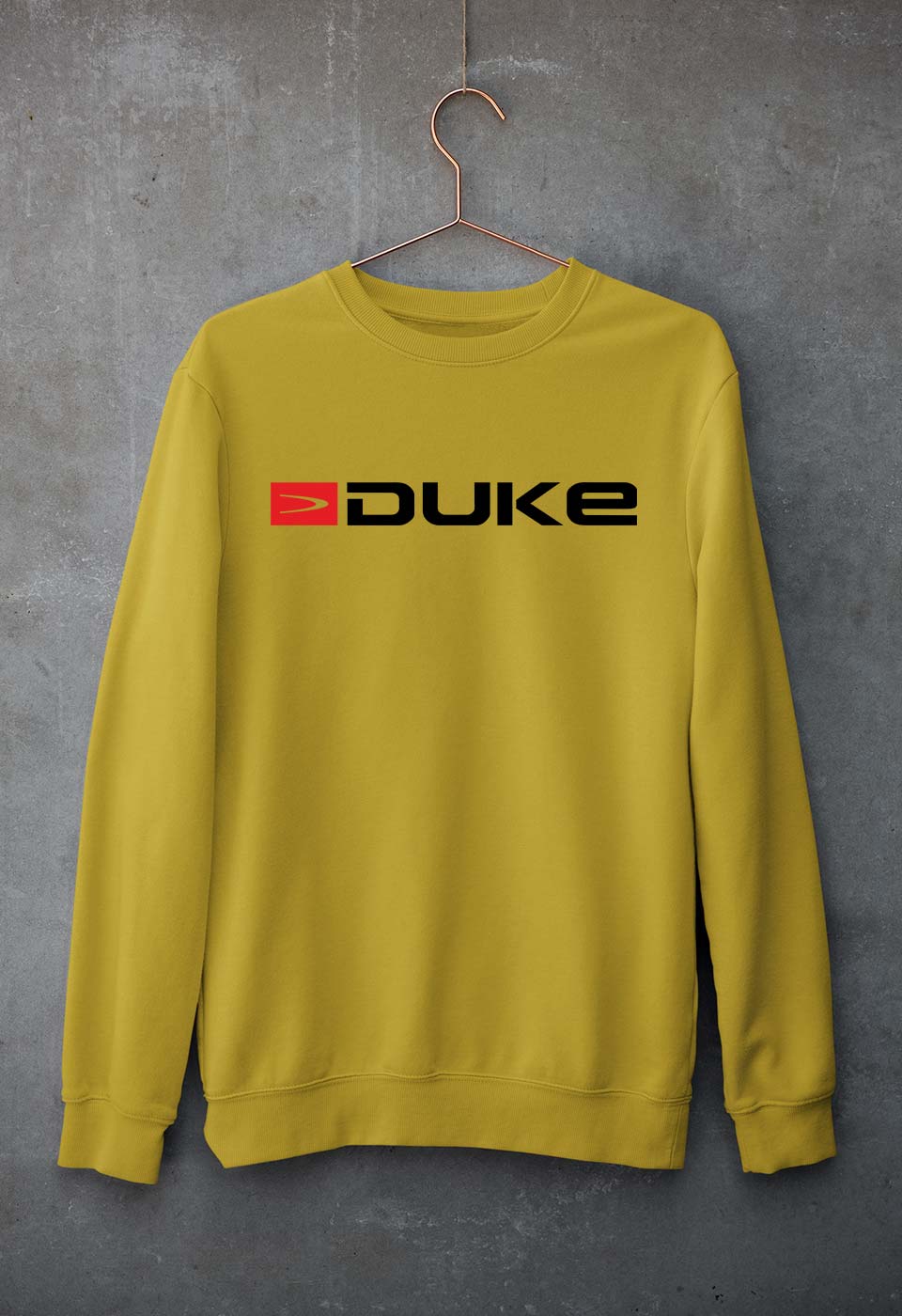 Duke Unisex Sweatshirt for Men/Women-Mustard Yellow-Ektarfa.online