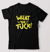 Load image into Gallery viewer, What The Fuck T-Shirt for Men-S(38 Inches)-Black-Ektarfa.online
