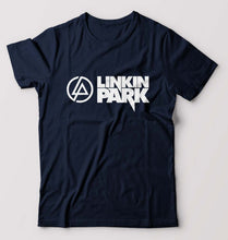 Load image into Gallery viewer, Linkin Park T-Shirt for Men-S(38 Inches)-Navy Blue-Ektarfa.online

