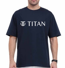 Load image into Gallery viewer, Titan Oversized T-Shirt for Men-Navy Blue-Ektarfa.online
