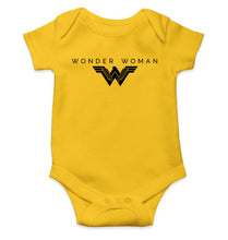 Load image into Gallery viewer, Wonder Woman Superhero Kids Romper For Baby Boy/Girl-0-5 Months(18 Inches)-Yellow-Ektarfa.online
