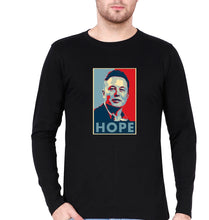 Load image into Gallery viewer, Elon Musk Hope Full Sleeves T-Shirt for Men-Black-Ektarfa.online
