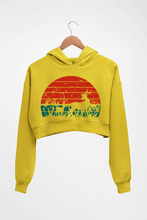 Load image into Gallery viewer, Deer Crop HOODIE FOR WOMEN-Mustard Yellow-Ektarfa.online
